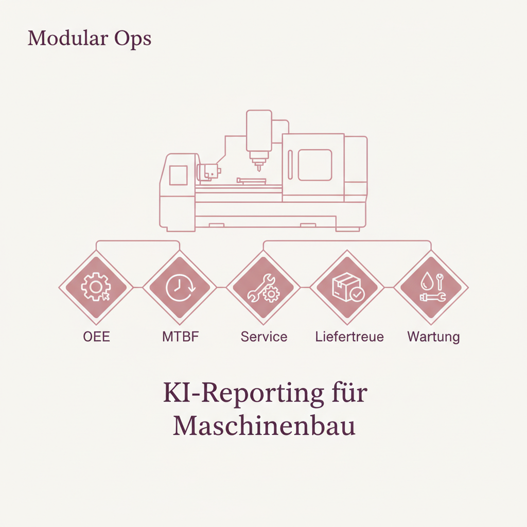 KI-Reporting im Maschinenbau: Tagesreport für OEE, MTBF und Service-Level
